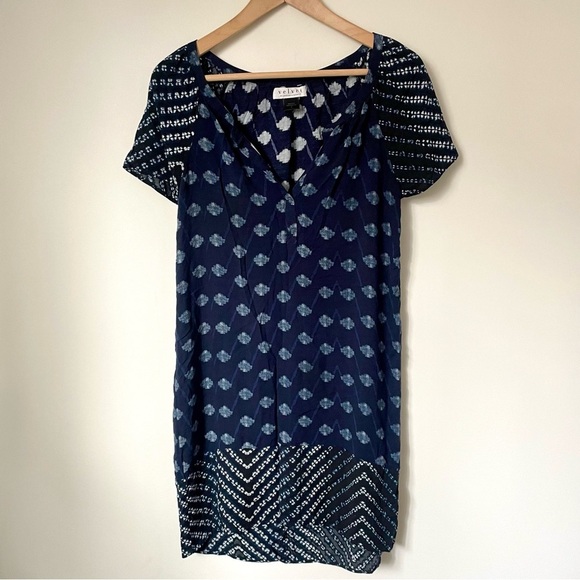 Anthropologie Velvet by Graham & Spencer Shibori Dress Size Small - Picture 4 of 8